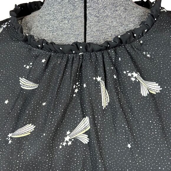 Popsugar Black White and Cream Multi Print Tiered Dresss Size XL - Picture 13 of 14